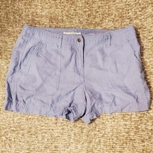 Loft Blue Linen Shorts